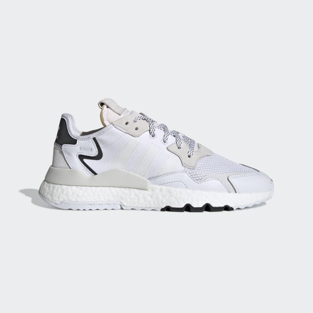 Originals Adidas Nite Jogger Barbati Romania - Albi EE6255